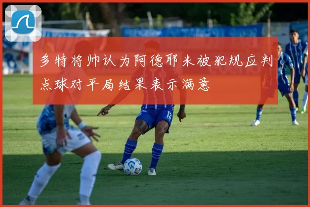 多特将帅认为阿德耶米被犯规应判点球对平局结果表示满意